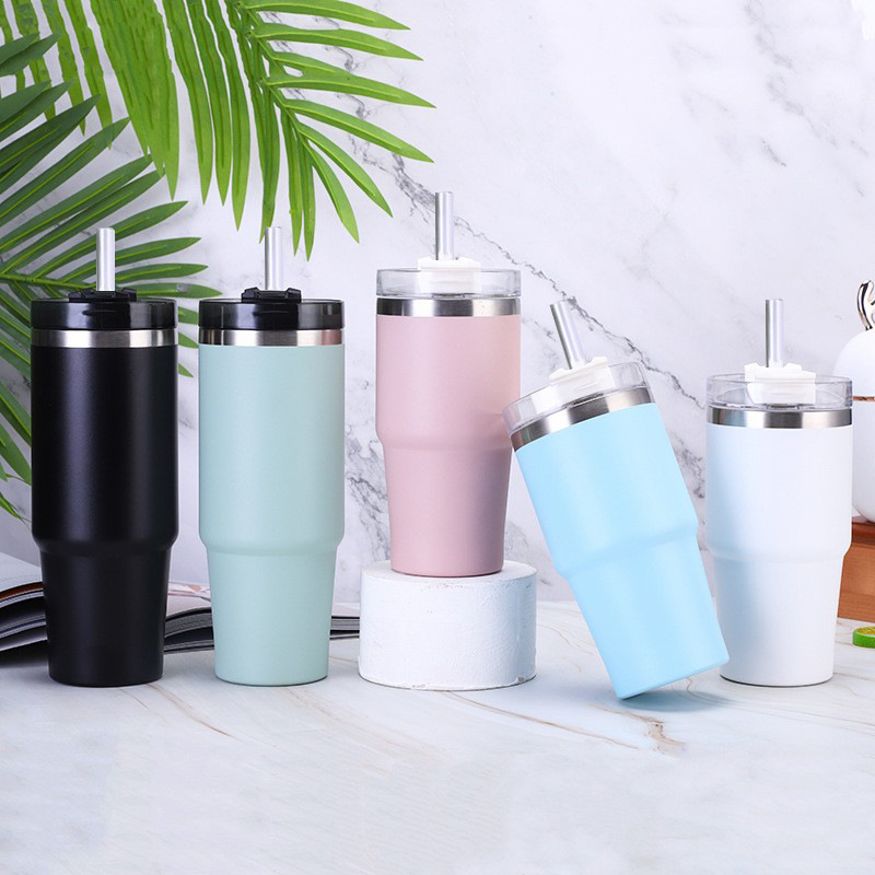 新款高口冰霸杯汽车杯车载不锈钢咖啡杯保温保冷杯跨境新款|ms