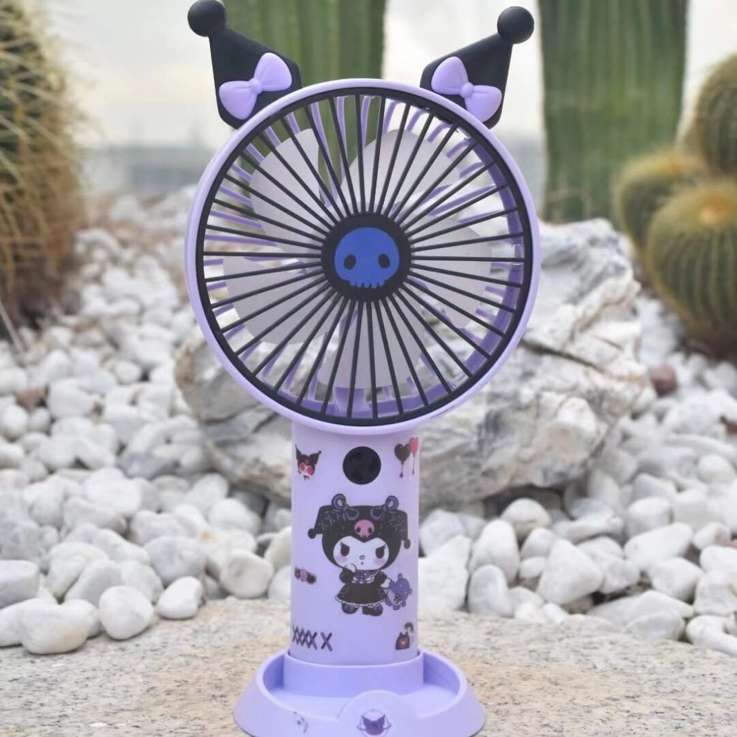 Southeast Asian internet star cartoon character Klomial mini portable phone stand USB charger handheld fan gift
