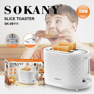 Export Sokany08111 Toaster Household Breakfast Machine Fully Automatic Baking Bread Machine Slice Toaster