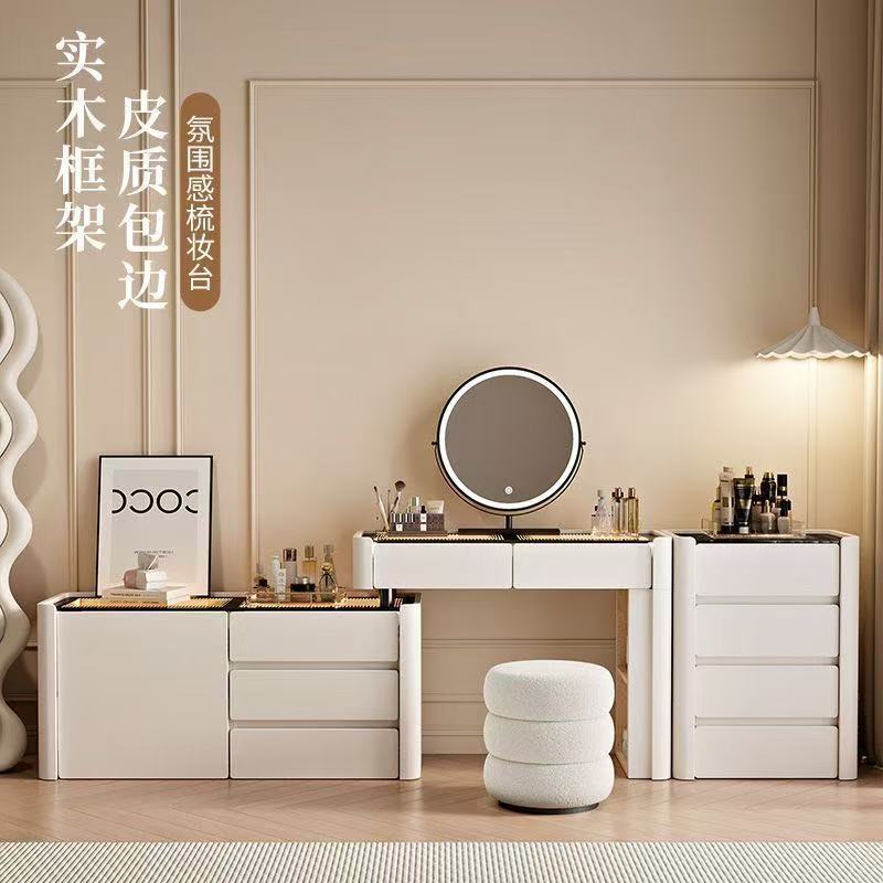 New high sense dressing table atmosphere lamp intelligent bedroom modern small apartment makeup table bedside storage cabinet New high sense dressing table atmosphere lamp intelligent bedroom modern small apartment makeup table bedside storage cabinet