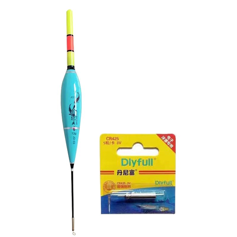 Rock fishing luminous electronic float day and night dual-use long shot big belly float sea fishing bite hook color changing float fishing light water float