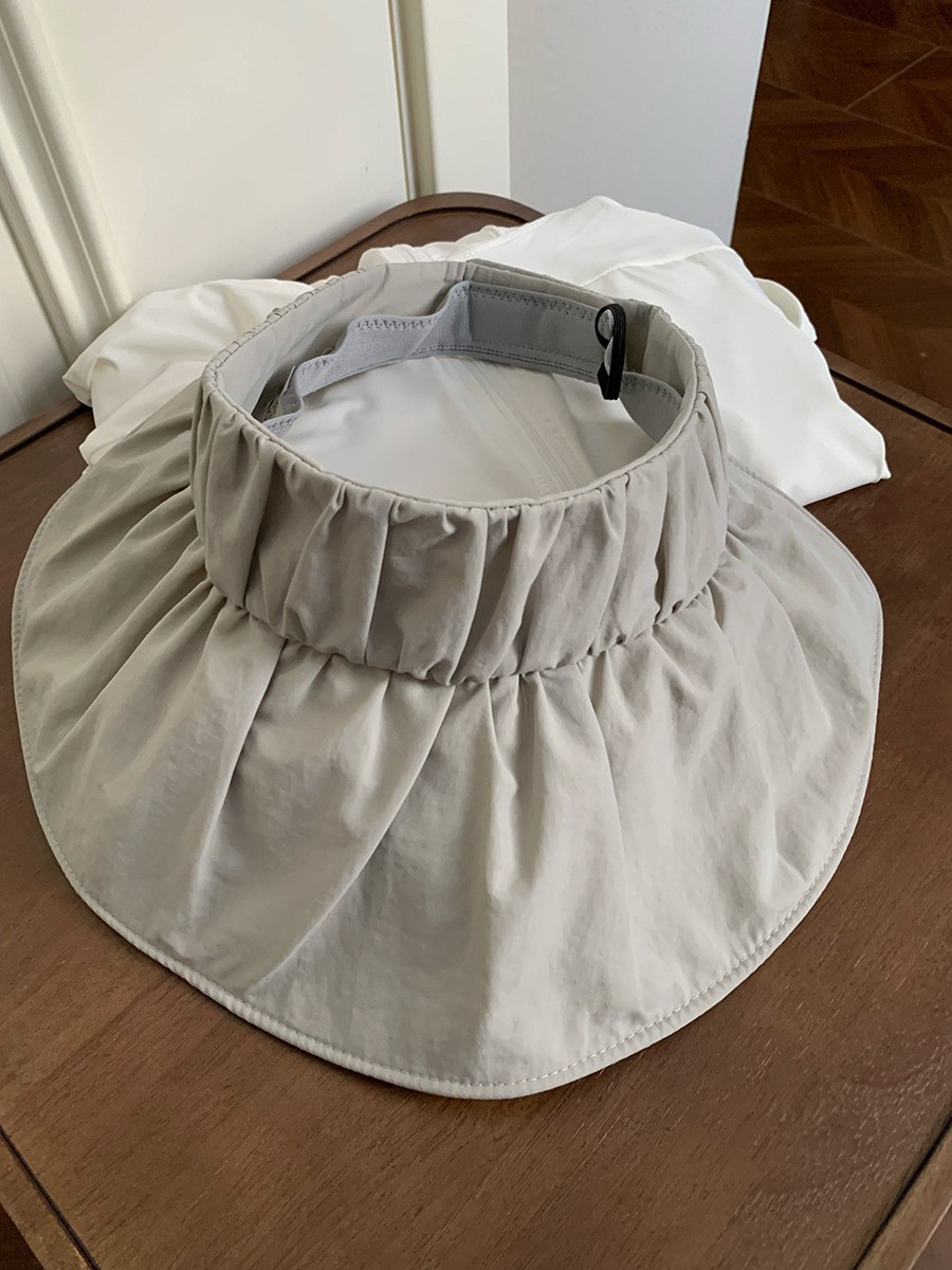 Diseño coreano de nicho sensación de sombrero superior vacío anti-solar para mujeres de verano al aire libre anti-ultravioleta plegado sombrero conchas