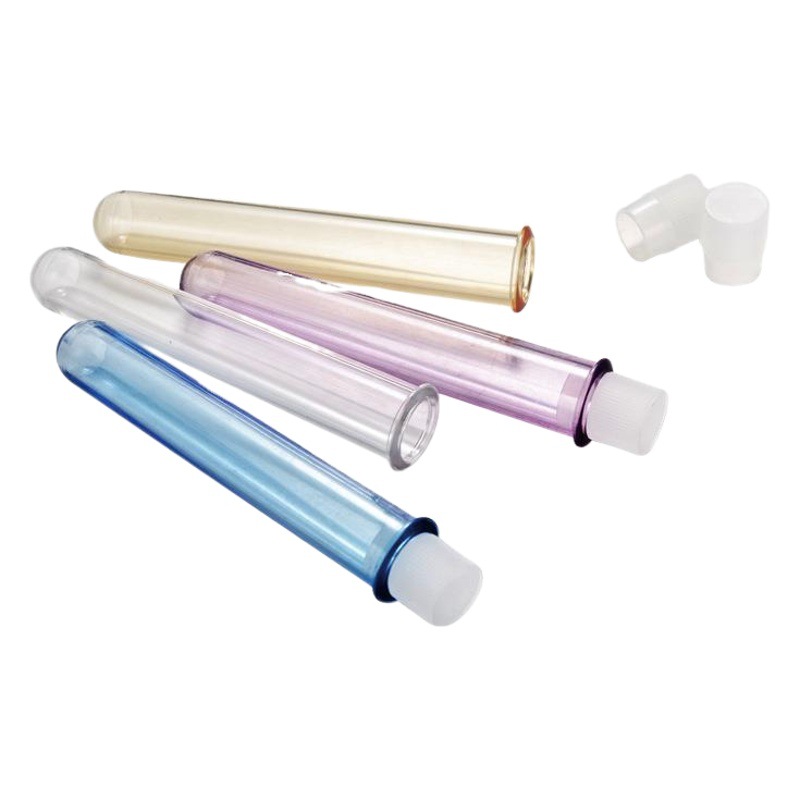Barra de tubo de ensayo de plástico acrílico curling tubo de ensayo copa de vino cóctel bar KTV set de vino mostaza pepino taza tubo