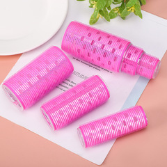 Magic self-adhesive curling ribbon, fringe curl, fluffy hair root curl, colored nylon air curling roller, plastic curling roller