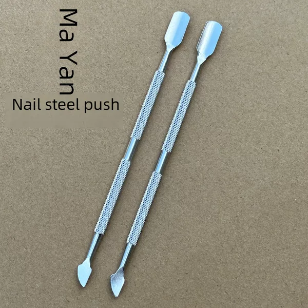 Wholesale Nail Art Steel Pusher Double-Ended Cuticle Remover Nail Trimming Tool Set Nail Art Dried Flowers