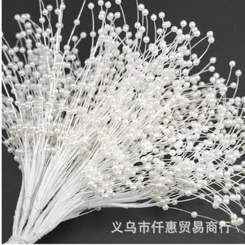 4mm pearl beaded bouquet bridal beaded wedding party table outfit christmas bridal headdress outfit