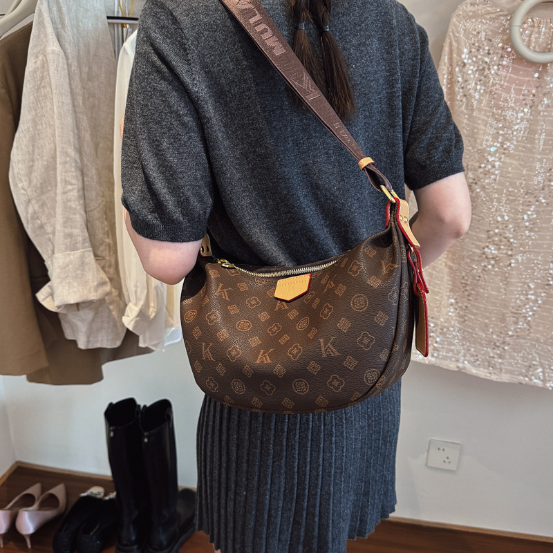 Modische Dumpling Umhängetasche Blumen Retro Schultertasche Damen_voghion.com