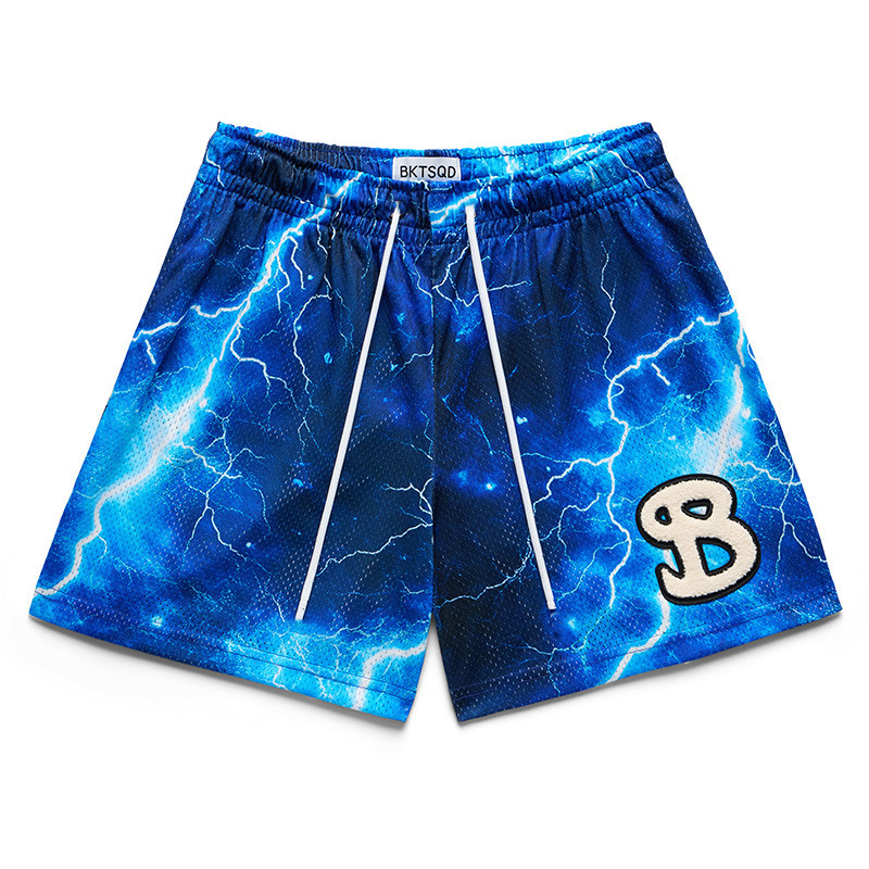 American-Style Trendy Brand Bktsqd Ghost-Style Shorts Men's Sports Casual Mesh Quick-Dry Cycling Basketball Shorts Summer