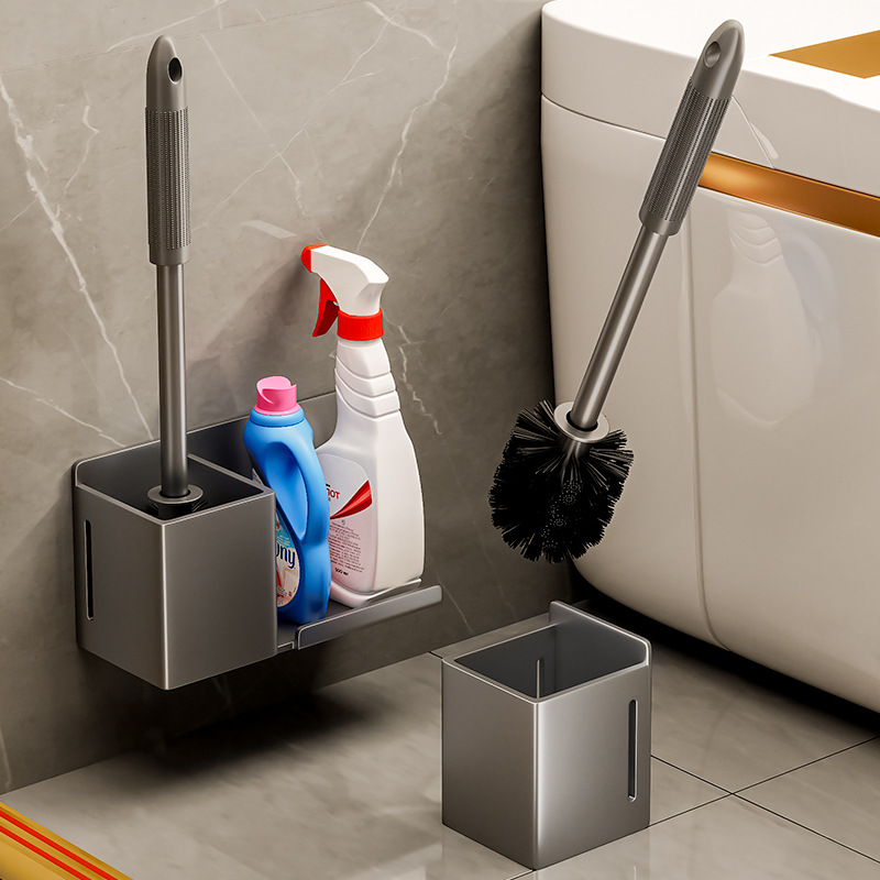 The toilet brush shelf is avoided with the homeless corner toilet brush toilet bathroom toilet toilet toilet to clean the artifact