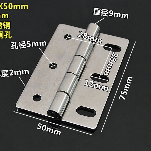 304ステンレスヒンジ厚さ重型工業ヒンジ板折り畳みキャビネットケース部品折り畳み平開ヒンジ|undefined