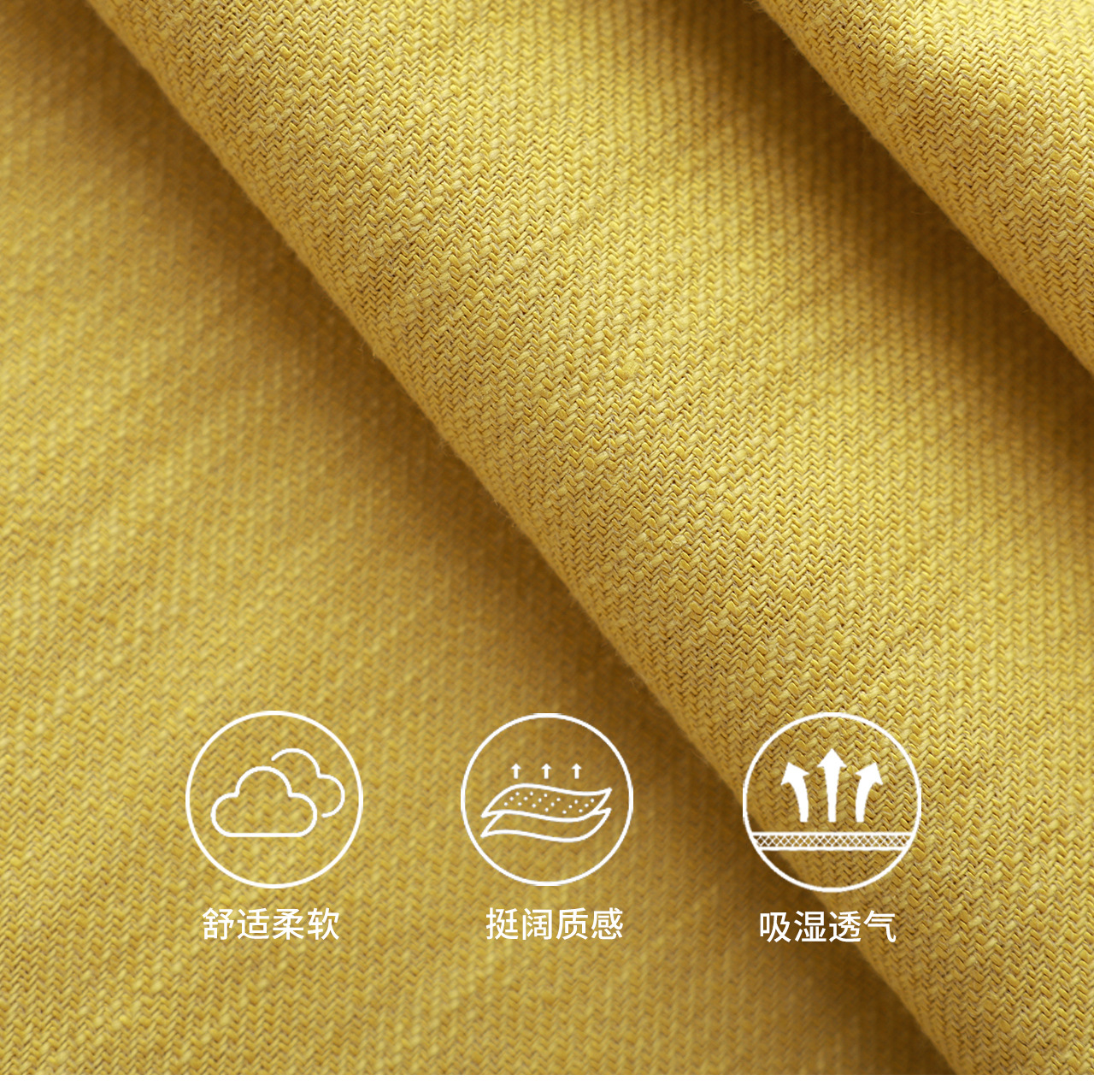 Quần culottes nữ ống rộng chất liệu cotton pha linen mát lạnh — Xanh lông mòng đen chi tiết 5