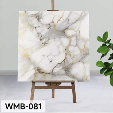 Papel pintado a prueba de humedad autoadhesivo impermeable a prueba de agua a prueba de aceite placa de aluminio y plástico decoración de pared imitación de azulejos de mármol pegatinas cocina y baño