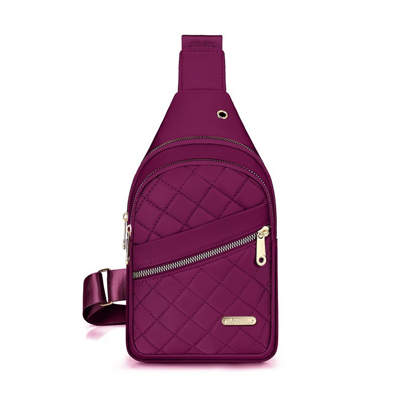 Bolso de pecho de moda simple transfronteriza, bolso de hombro de diamante simple, bolso de hombro de viajes diarios.