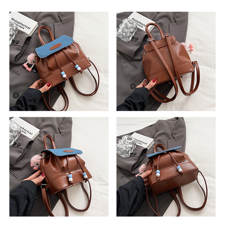 Stylish Pleated Women's Mini Backpack Japanese Korean Style Bag_voghion.com