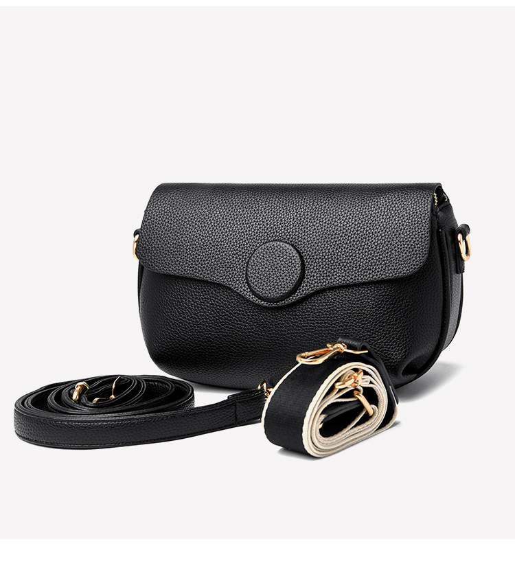 2024 new crossbody simple versatile cowhide women's spring and summer large capacity soft leather flip shoulder bag_voghion.com