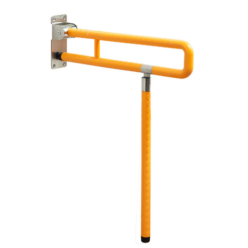 Folding stainless steel bathroom toilet grab bar for elderly and disabled people, barrier-free toilet safety grab bar