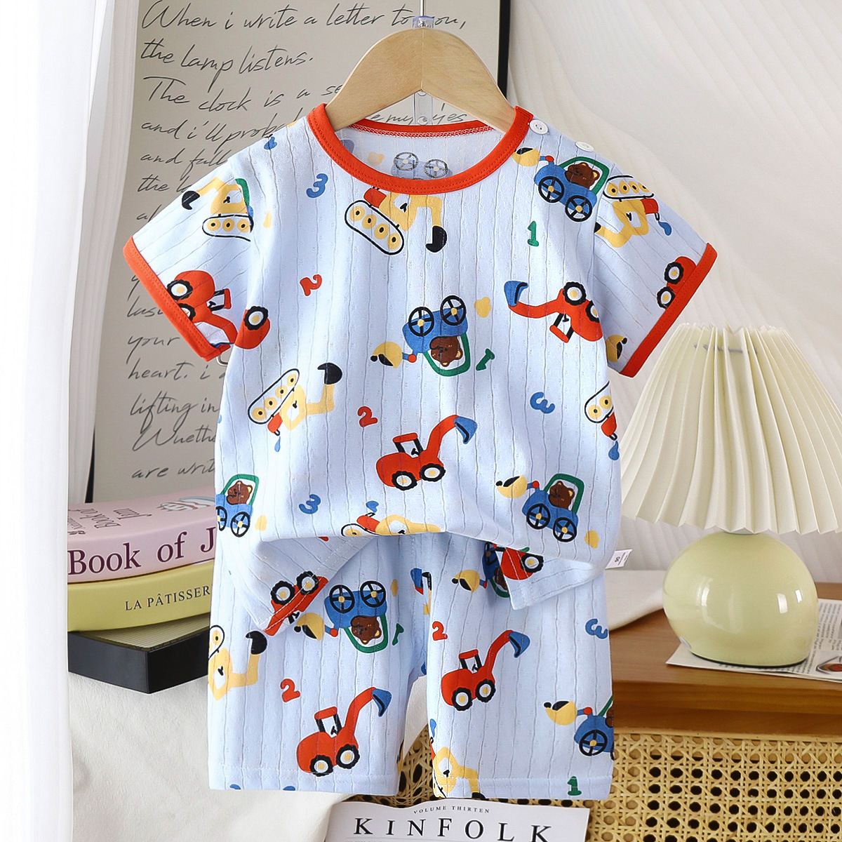 2025 verano nueva ropa para niños pantalones cortos de manga corta para niños, hombres y mujeres, camisetas para bebés, niños y niñas, algodón al por mayor