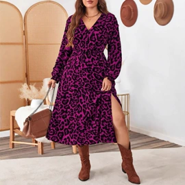 连衣裙;大码连衣裙;时尚休闲套装