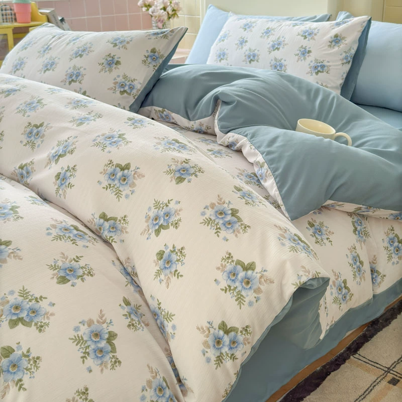 Duvet Cover Set (Fresh) Double-Layer Bedspread, 3–4 Piece Options, Multiple Patterns & Sizes