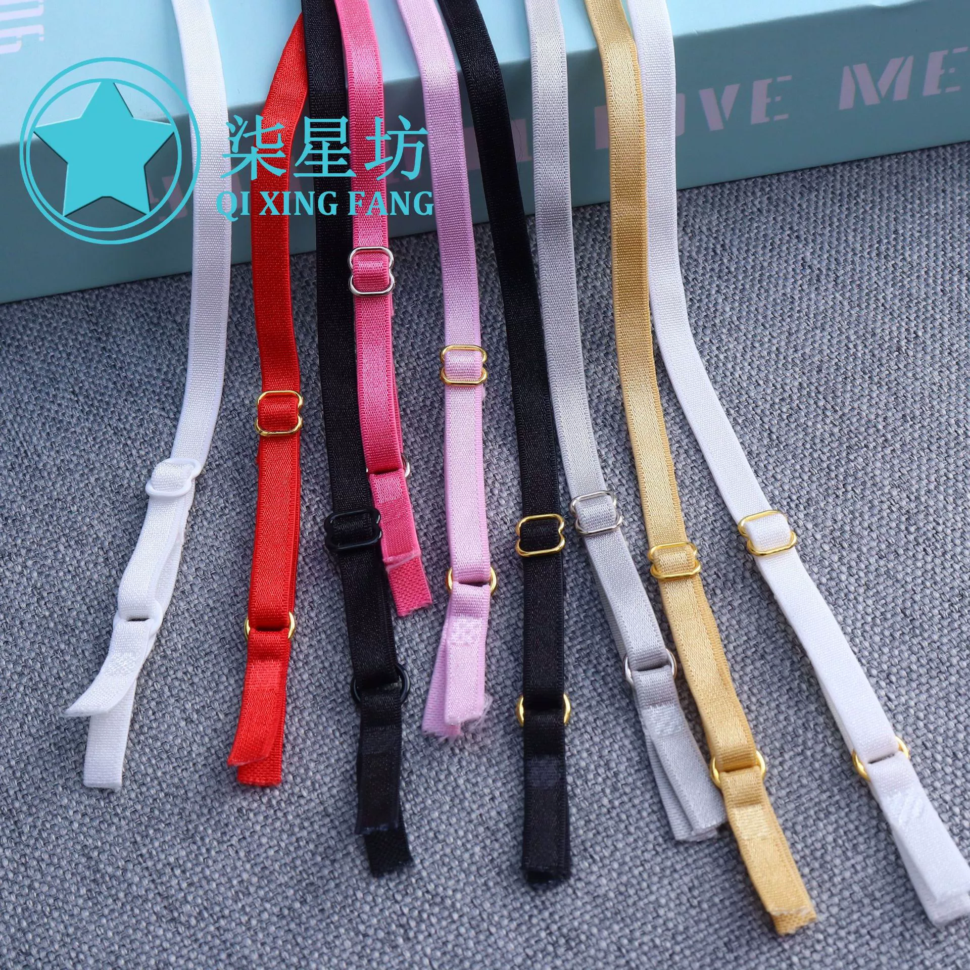 Цветной полноразмерный 1,0-1,8 CM среднего и высокого класса эластичные бретельки для нижнего белья