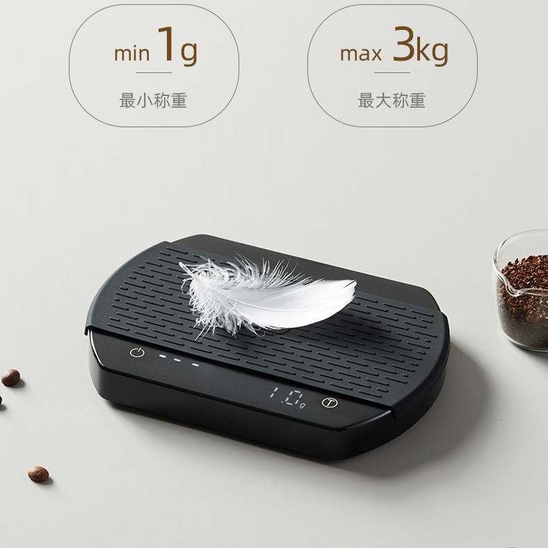 Escala de café nuevo estilo con sincronización punzón de mano inteligente italiano café Escala electrónica Escala de cocina precisión 0,1 Escala de alimentos