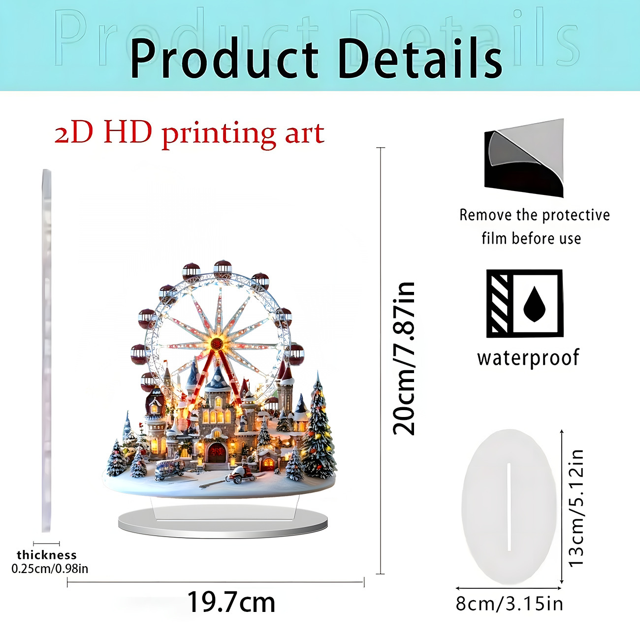 2026 nuevos productos transfronterizos Navidad Hot Sale Festival creativo temporada atmósfera decoración artesanía acrílica 2D