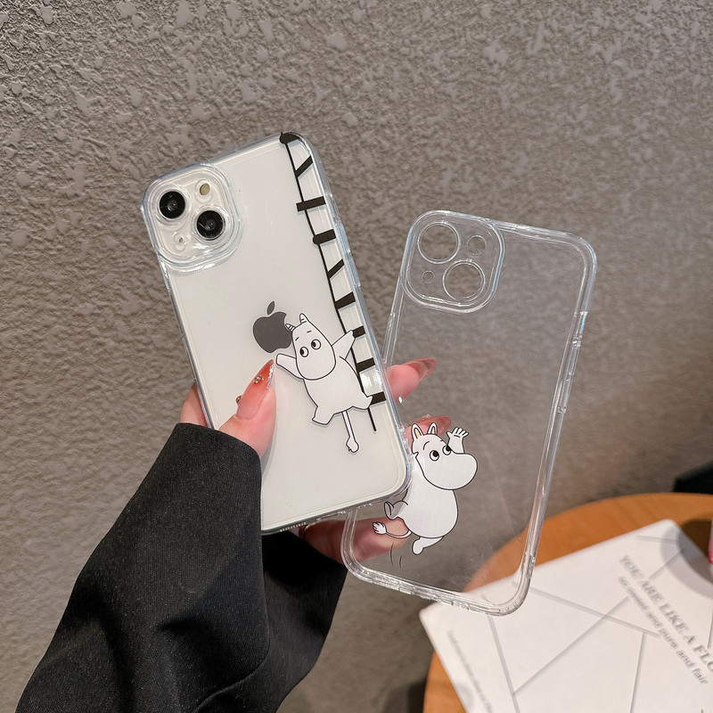 Apple 15promax phone case iphone16 for 14/13 cute hippo xsmax angel eyes 12mini