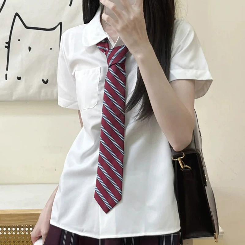 Red brown coffee Japanese blue tie