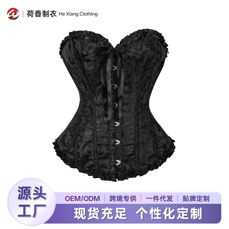 Plus-Size Corsets from the Source Factory, Bridal Dress Undergarments, Court-Style Shapewear, Cross-Border Supply