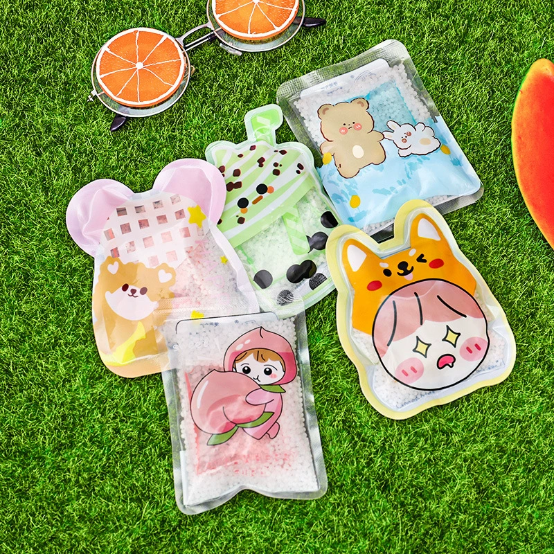 Cartoon summer cooling cute ice bag for elementary school students, handheld cold compress
