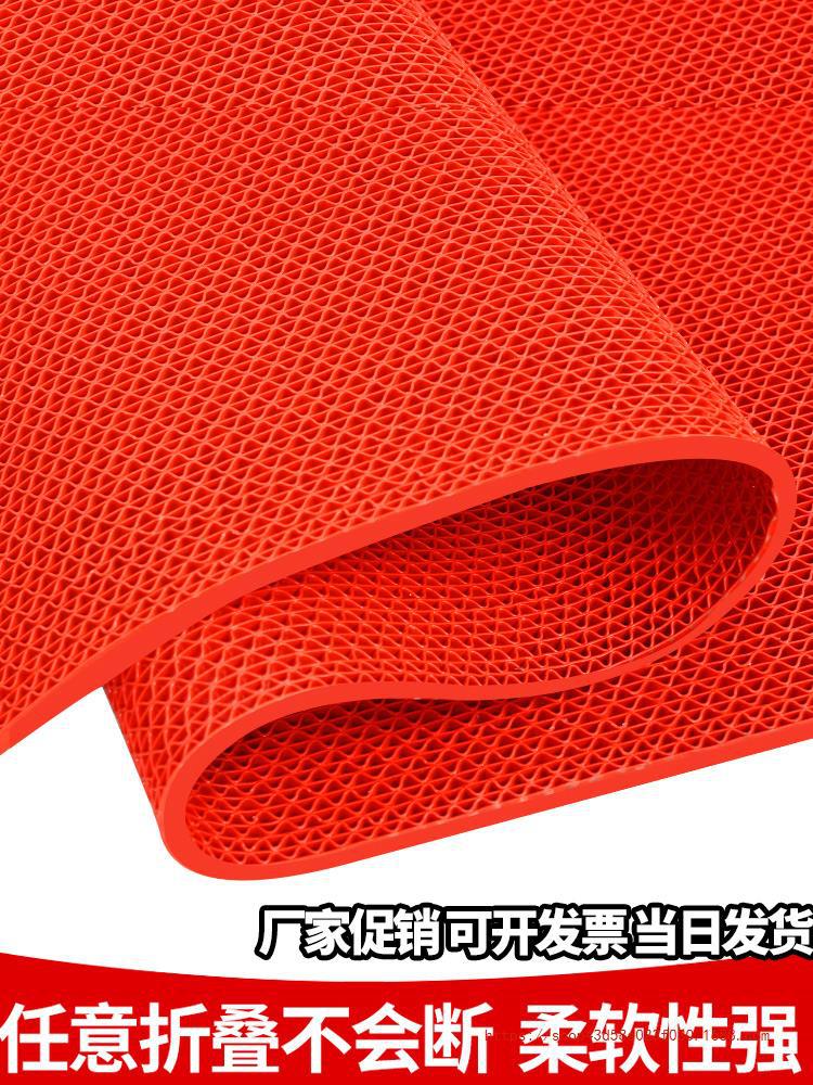 防滑垫大面积塑料pvc地毯户外浴室镂空防水网格s厨房室外地垫