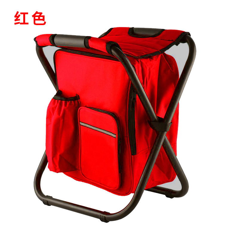 Taburete plegable multifuncional con paquete de hielo acústico con paquete de aislamiento térmico, taburete de pesca, silla de playa, taburete ligero al aire libre