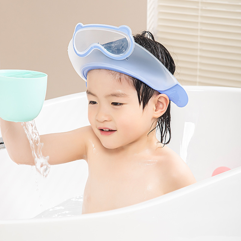 Gorro de ducha para bebés, gorro de ducha, artefacto de champú, gorro de champú de silicona, protector auditivo impermeable, gorro de ducha para niños, gorro de champú para niños