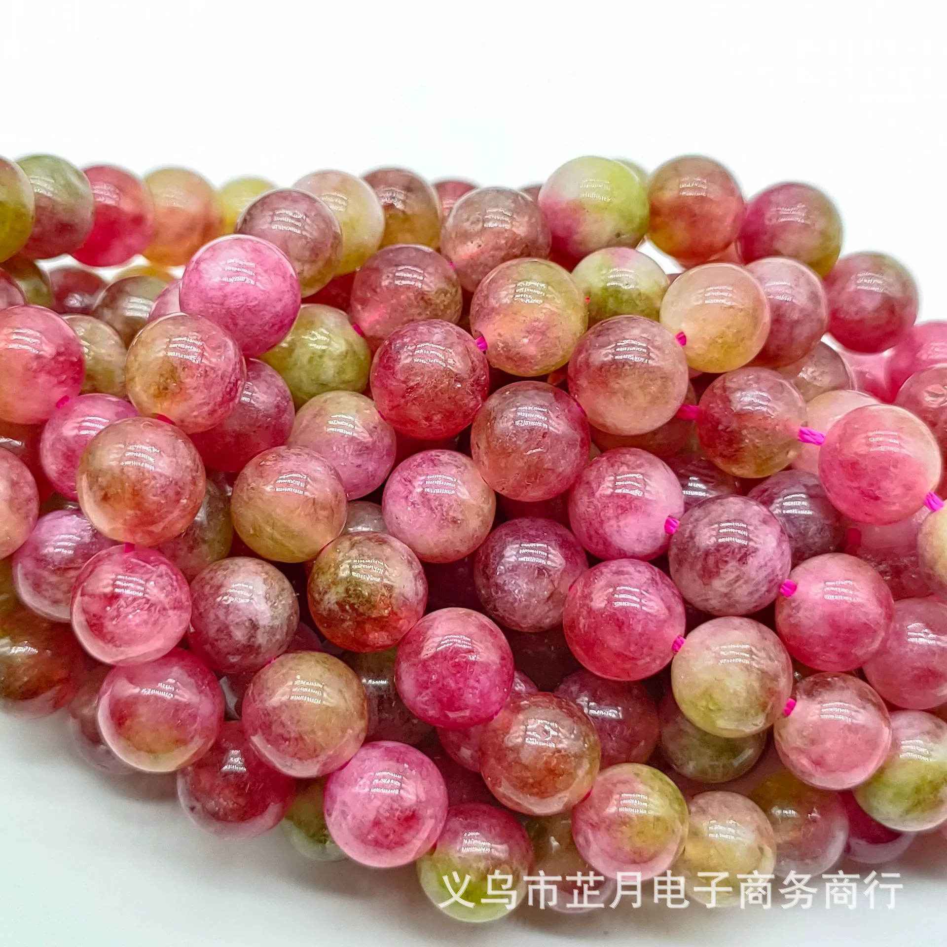 Round Amethyst Beads, Natural White Jade Optimized, 4/6/8/10 mm Strands