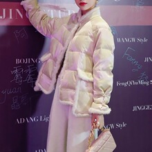 新中式中国风高级感超好看棉衣复古棉服杏色毛边盘扣外套女秋冬季