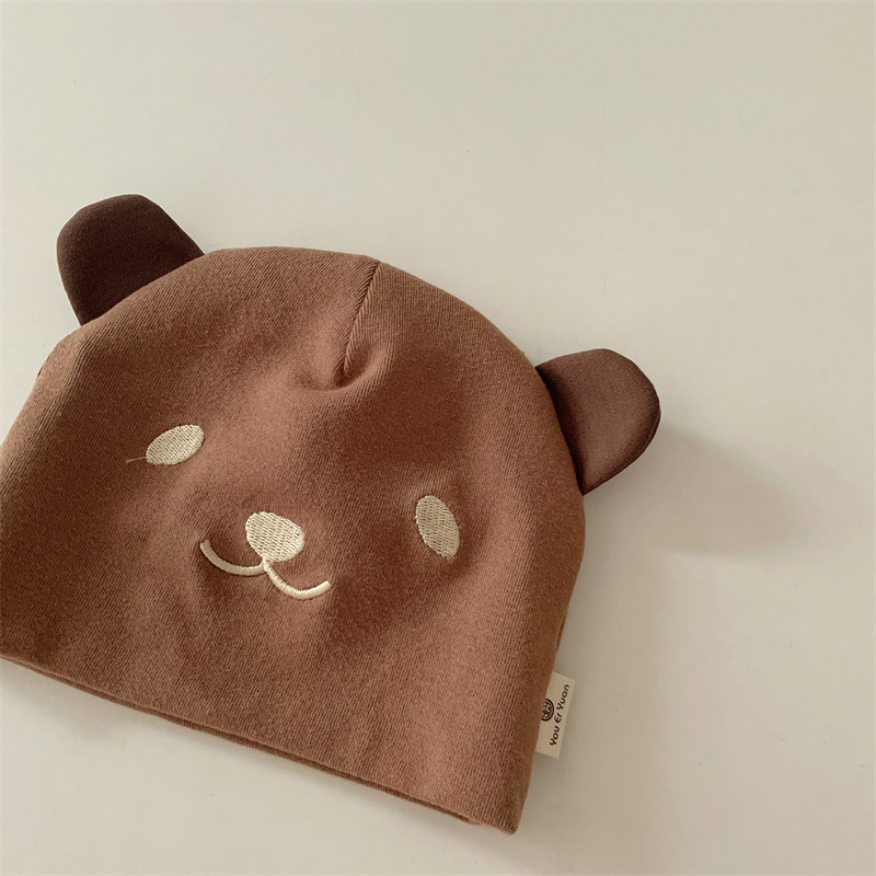 Baby Girl's Baby Boy's Cartoon Style Cute Sweet Bear Embroidery Baby Hat display picture 3