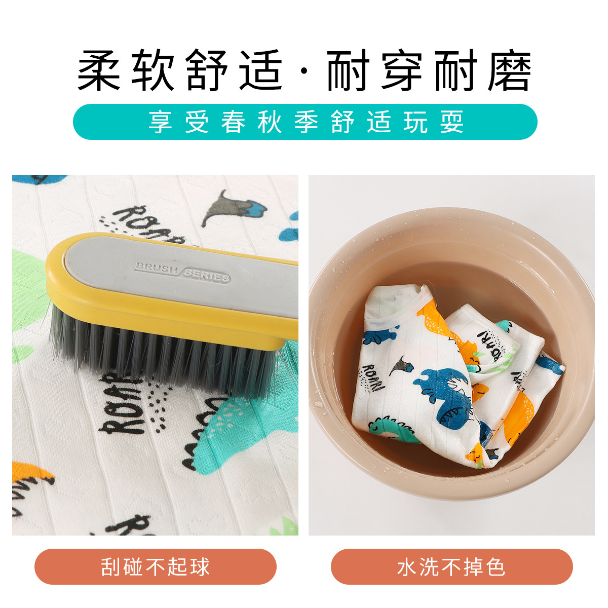 Ropa de casa estilo otoño-invierno para niños mayores, pijamas de algodón puro sin costuras, conjunto de camiseta de manga larga y pantalones, diseño sin costuras.