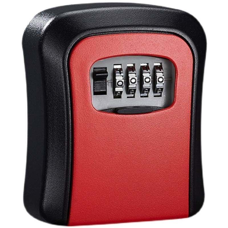 Decoración de la puerta de la caja de llaves de contraseña sitio de construcción temporal alojamiento residencial sin agujeros perforados en la puerta de entrada de la casa para poner llaves en la caja de cerradura doméstica