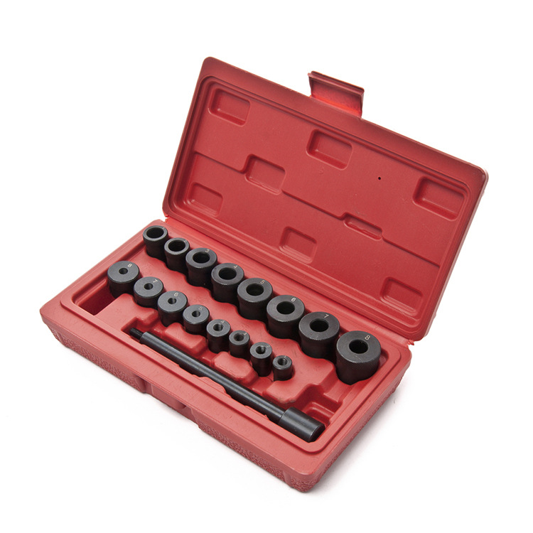 Herramienta de ajuste de embrague de 17 piezas conjunto herramienta de alineación de corrección de alineación de agujero especial para todos los coches