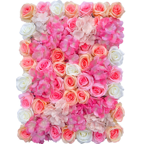 Artificial Flower Wall: Rose Wedding Backdrop, Bridal Decor, Fake Floral Arrangements, Hydrangea Decorations, Silk Flowers, and Greenery Wall Designs