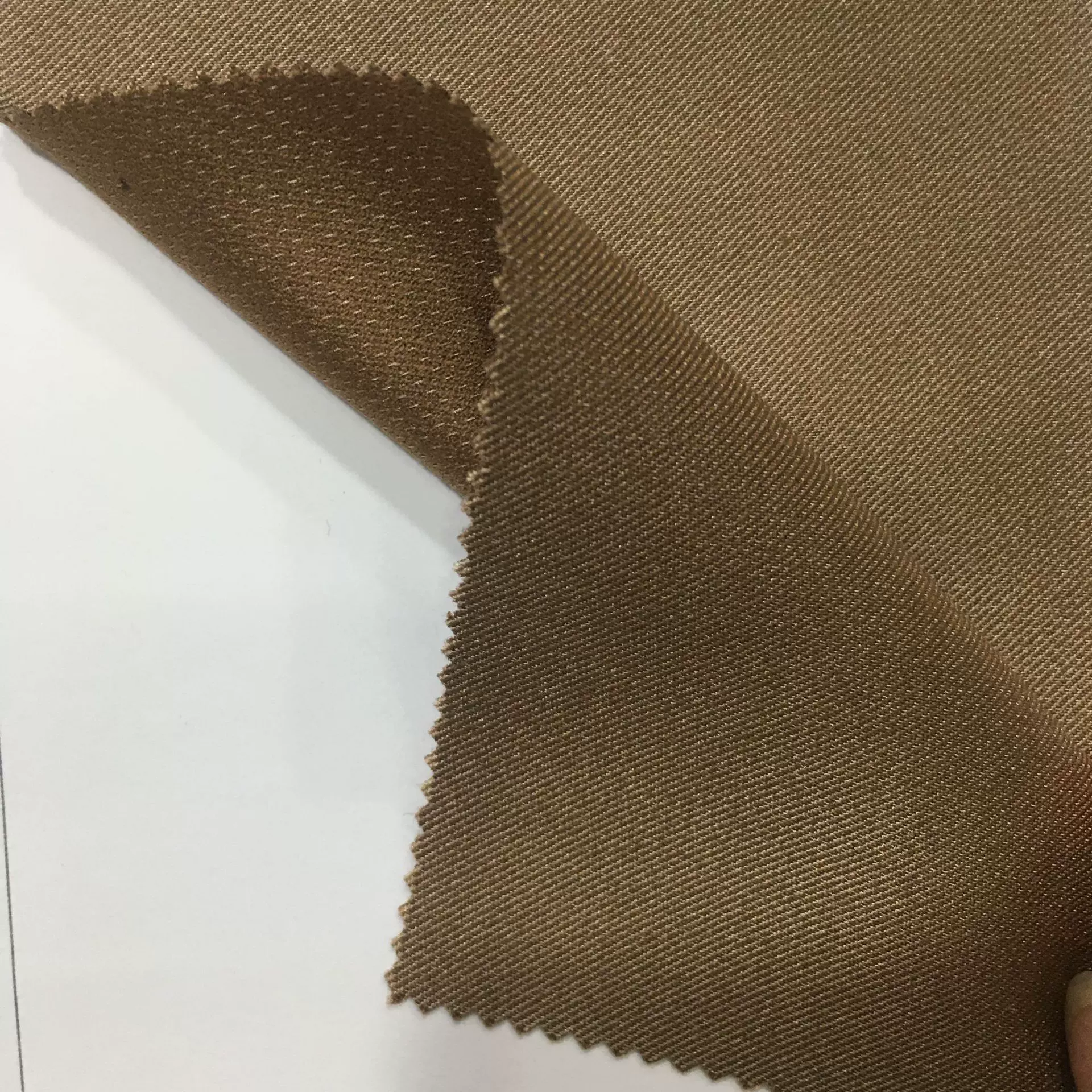 涤棉仿丝毛面料 斜纹亮丝光泽度强挺括布料套装工作服连衣裙面料