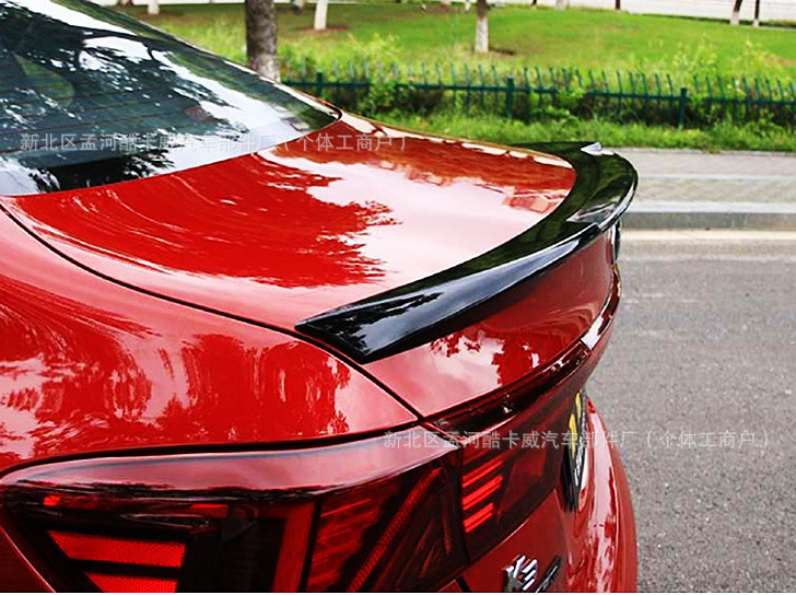 Suitable for 19-New Model Kia K3 Rear Spoiler, K3 Modified Sports Blade Style, Original Factory Direct-Fit Spoiler Without Drilling