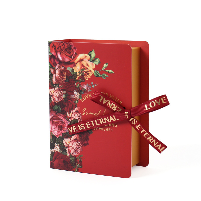 WBZ7 Happy Candy Box 2022 New Wedding Book Candy Box Wedding Marriage Box Instagram Style Folding Engagement Dinner Gift