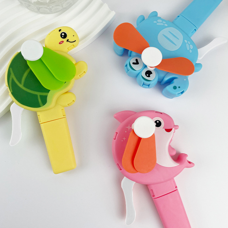 海洋手圧ファン子供ファン海底動物かわいい手が小さなファンを持っているおもちゃのプレゼントファン|undefined
