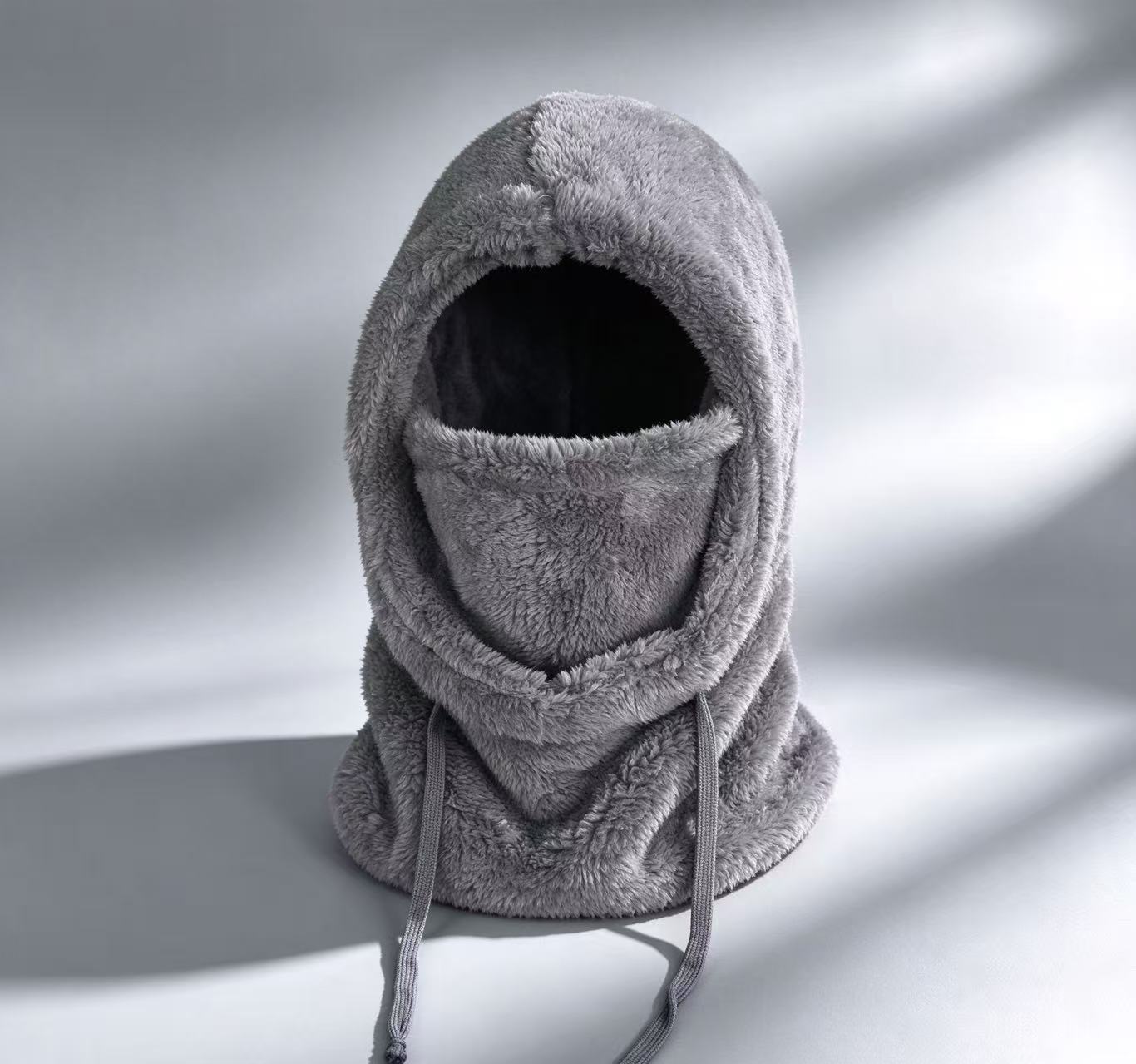 Gorro Balaclava Integrado Térmico de Poliéster Cortavientos para Ciclismo en Invierno