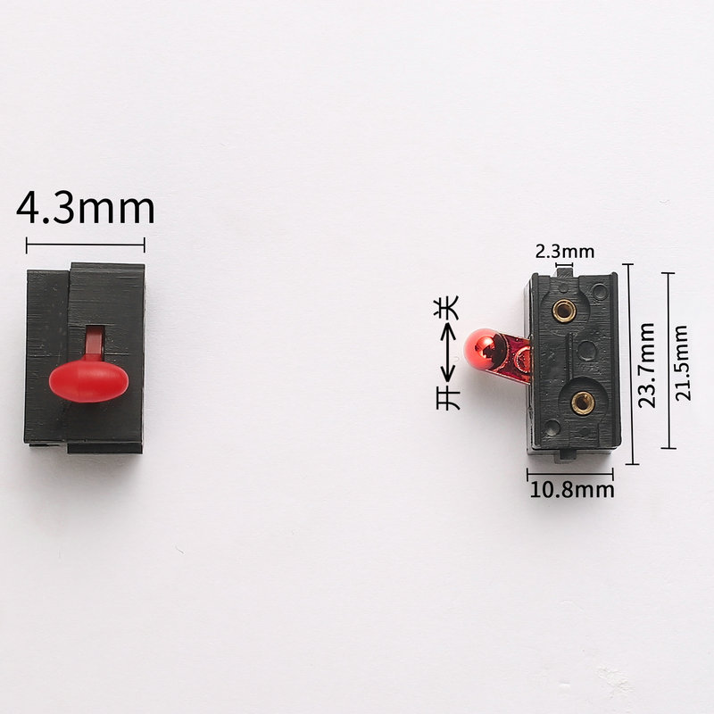 Cortadora eléctrica peluquero interruptor accesorios mango rojo cobre puro empuje cabeza de afeitar Barbero cuchillo accesorios