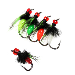 Production and wholesale with wings of poisonous mosquitoes fly hook explosion even horse mouth White Creek brother fluorescent lure fish hand-tied fake bait