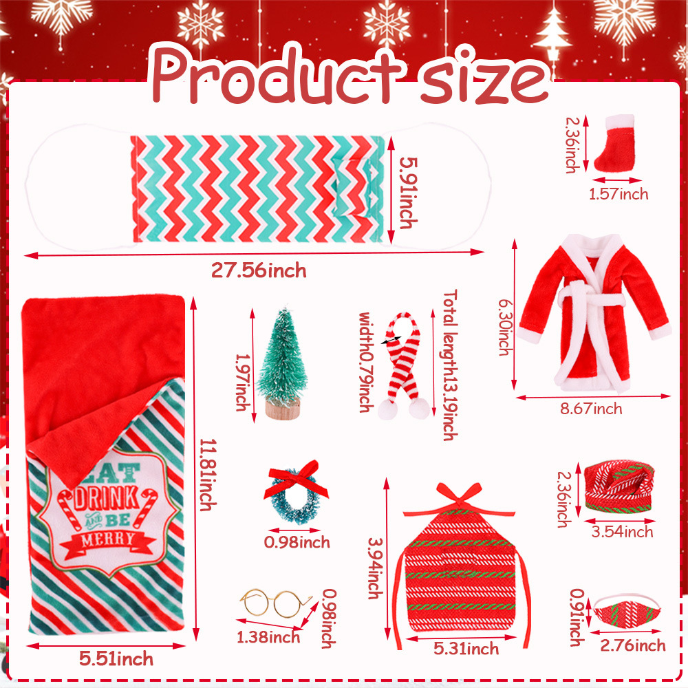 Amazon popular muñeca Barbie juguete y elfo Navidad elfo muñeca combinación traje accesorios fábrica pelo recto