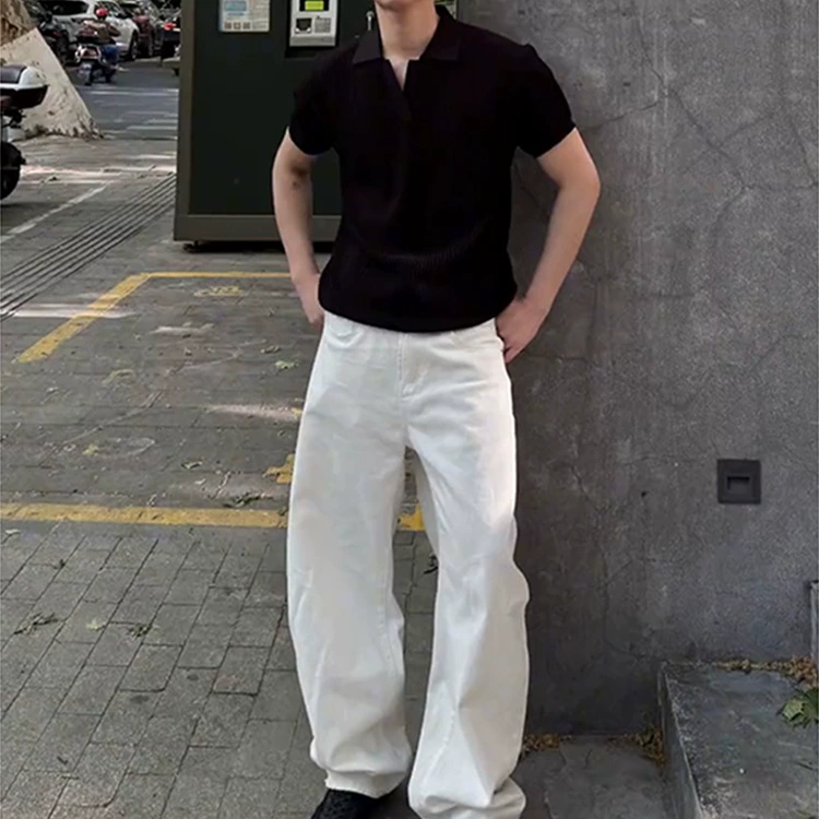 Супер супер хорошо носить_американские потертые тяжелые белые джинсы-сабо, хлопковые утягивающие брюки на весну и осень.