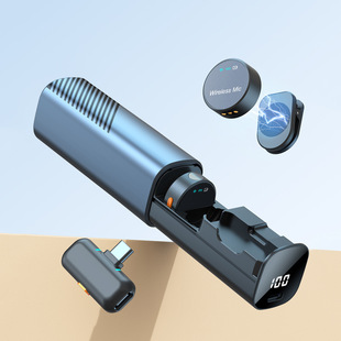 Wireless Microphone Lavalier Mini Round Button Style Magnetic Outdoor Vlog Mobile Phone Live Broadcast Noise Reduction Manufacturer Batch